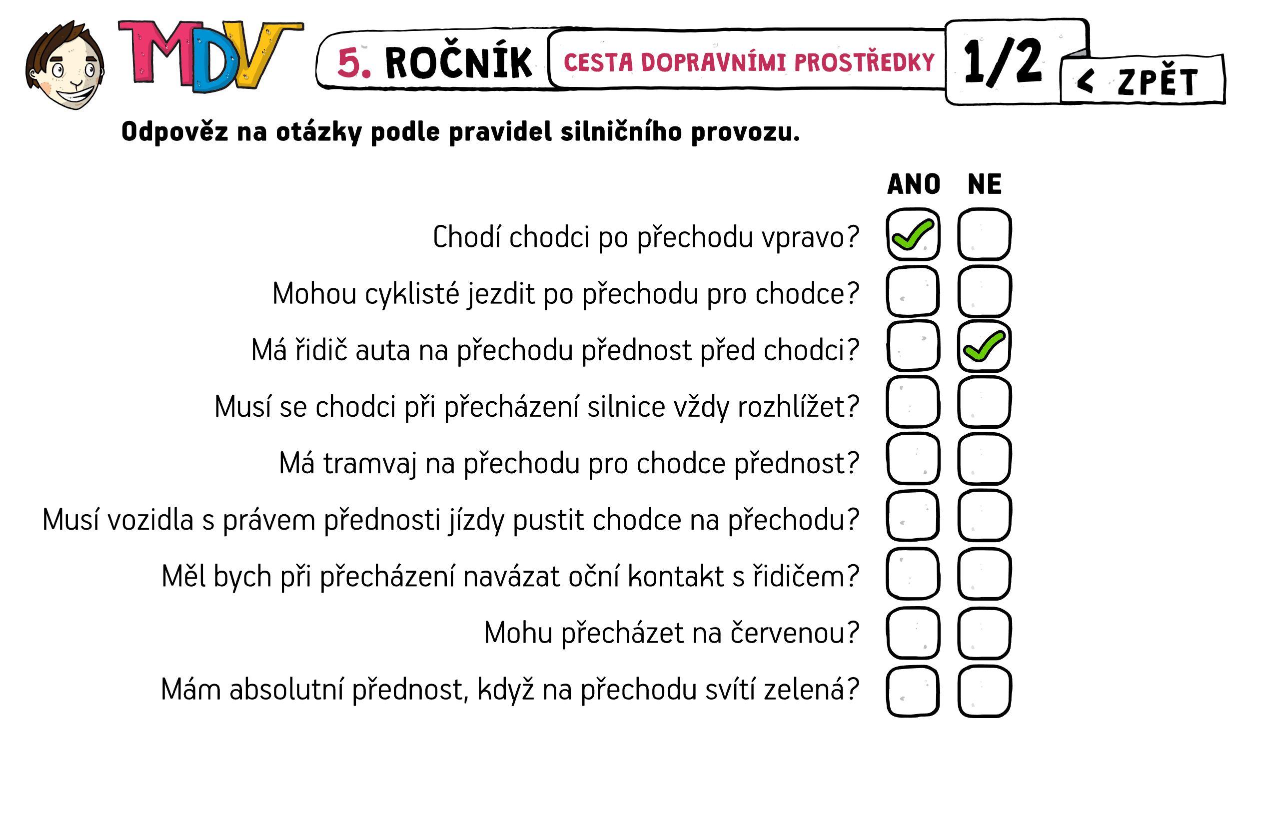 Markétina dopravní výchova